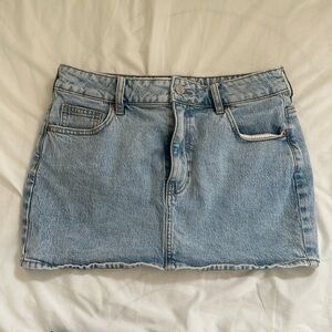 Pacsun stretched light blue mini skirt